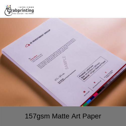 Letterhead Printing 157gsm Matte Art Paper